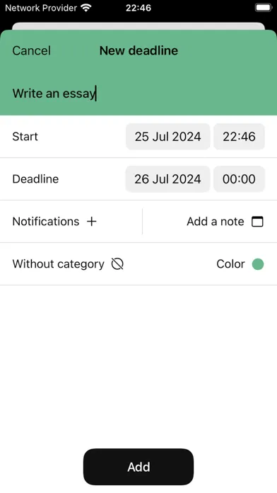 تصاویر Deadline App